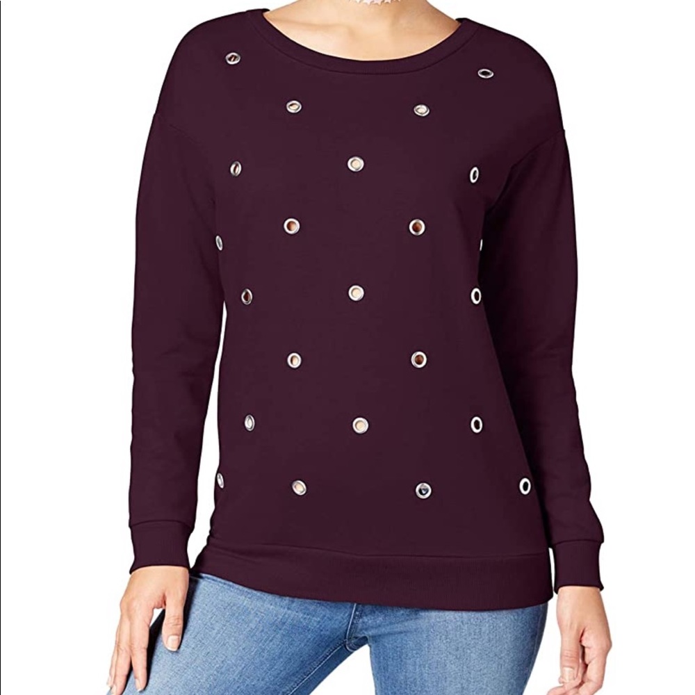Ultra Flirt Grommet Sweatshirt Size Small NEW